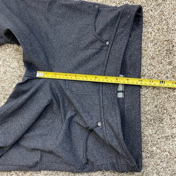 Athleta Gray Wide leg Flare Athleisure Pull on Pants W/ Pockets women’s Medium P - Picture 4 of 15